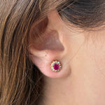 Cargar imagen en el visor de la galería, Aretes Medianos Rubies
