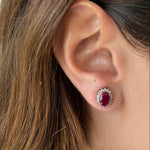 Cargar imagen en el visor de la galería, Aretes Grandes Rubies
