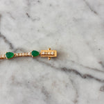 Cargar imagen en el visor de la galería, Pulsera de esmeraldas y diamantes
