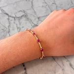 Cargar imagen en el visor de la galería, Pulsera de Rubíes y diamantes
