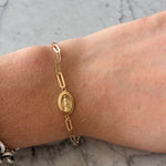 Cargar imagen en el visor de la galería, Pulsera Virgen Milagrosa Oro
