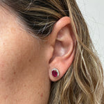 Cargar imagen en el visor de la galería, Aretes Grandes Rubies
