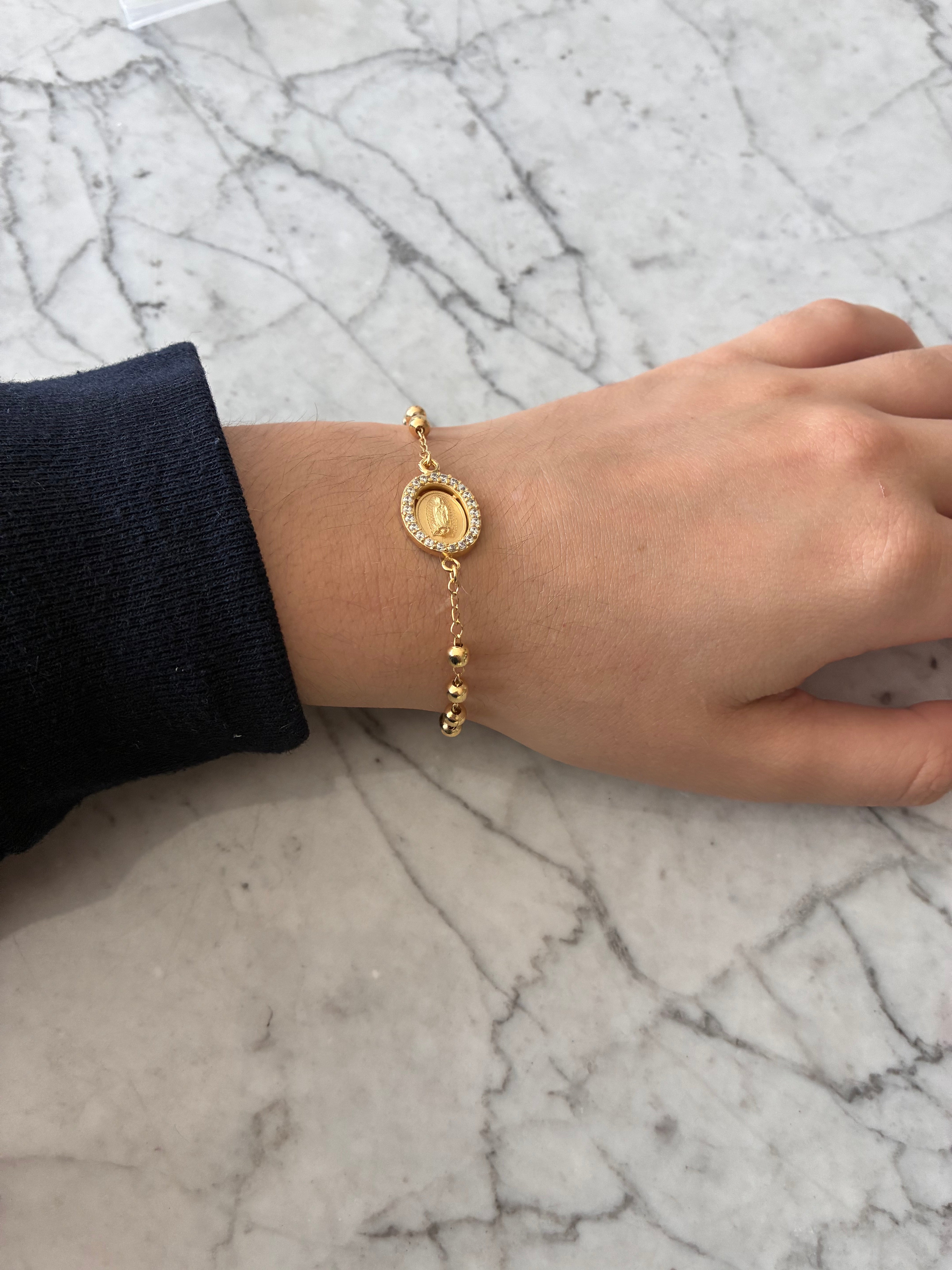 Pulsera VG chapa de oro