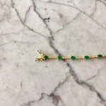 Cargar imagen en el visor de la galería, Pulsera de esmeraldas y diamantes
