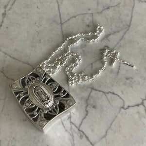 Estuche Virgen Guadalupe con Rosario