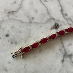 Cargar imagen en el visor de la galería, Pulsera de rubíes y diamantes
