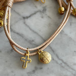 Cargar imagen en el visor de la galería, Pulsera San Benito latte
