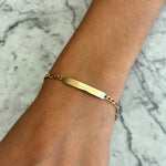 Cargar imagen en el visor de la galería, Esclava de Oro Bebe 14k (12cm)
