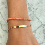 Cargar imagen en el visor de la galería, Pulsera de Coral Bebe (12cm)
