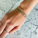 Cargar imagen en el visor de la galería, Pulsera de Oro con diamantes
