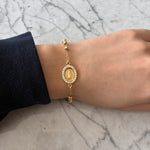 Cargar imagen en el visor de la galería, Pulsera VG chapa de oro

