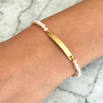 Cargar imagen en el visor de la galería, Esclava de Perlas Bebe Oro (12cm)
