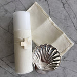 Cargar imagen en el visor de la galería, Kit Bautizo Cruz Plata Esterlina - Lino ivory
