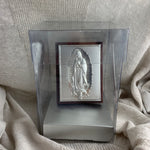 Cargar imagen en el visor de la galería, Marco Tallado con  Virgen de Guadalupe en Plata - Chico
