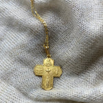 Cargar imagen en el visor de la galería, Cruz Escapulario con Cadena - Oro 14k
