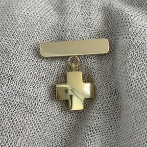 Barra con Cruz Suiza - Oro 14k