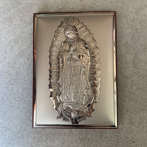 Marco Tallado con  Virgen de Guadalupe en Plata - Grande