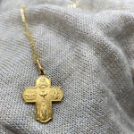 Cargar imagen en el visor de la galería, Cruz Escapulario con Cadena - Oro 14k
