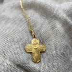 Cargar imagen en el visor de la galería, Cruz Escapulario con Cadena - Oro 14k
